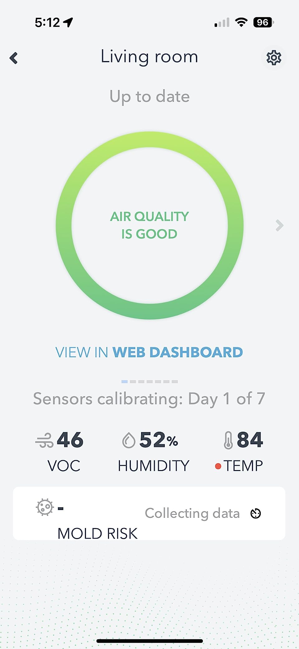 Airthings-292 Wave Mini - Indoor Air Quality - Chemicals (TVOCs), Humidity, Temperature 20 x 30 x 1 customer photo 1
