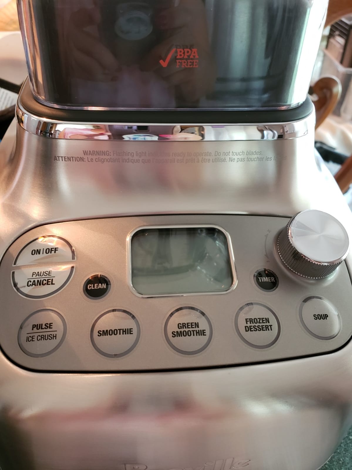Breville BBL920BSS Super Q Blender for Kitchens, Brushed Stainless Steel | Quietly blend smoothies, soups and more with powerful noise-suppression technology for a peaceful kitchen | 68 oz capacity customer photo 2