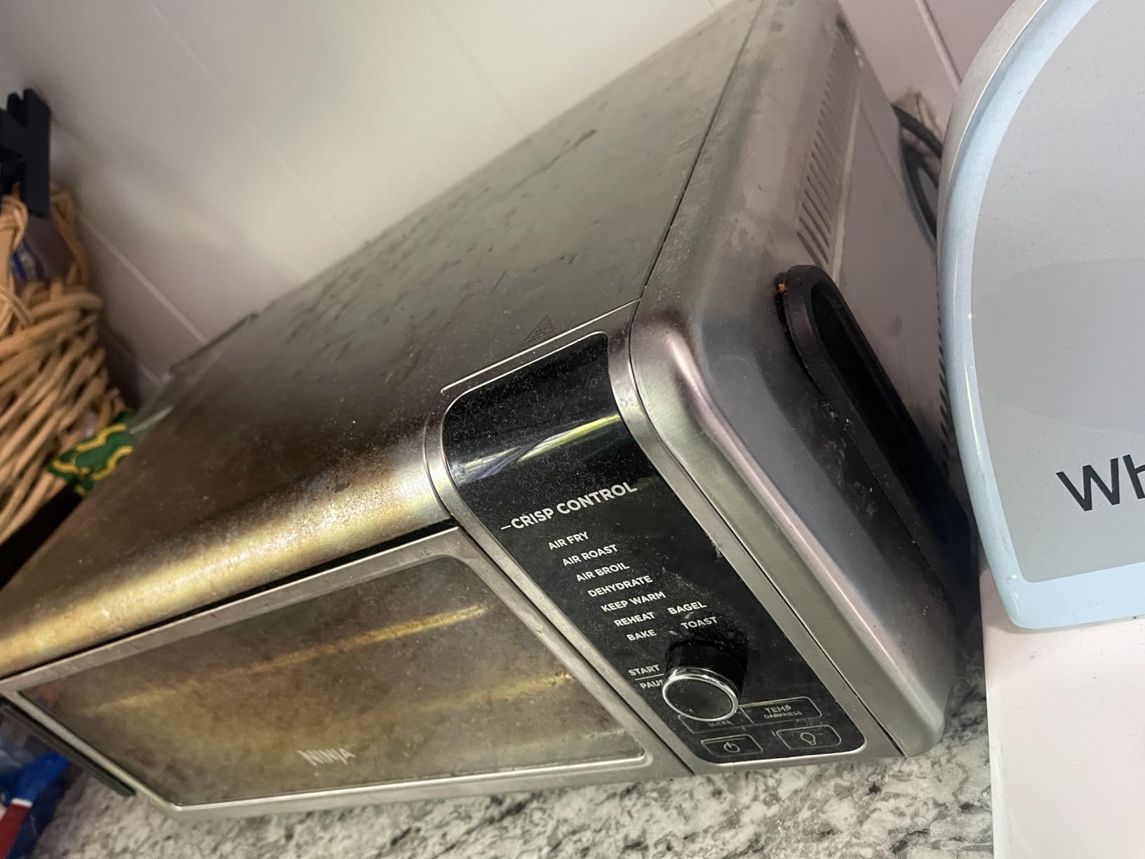 Ninja Digital Air Fry Countertop Oven, 8-in-1, XL, Silver, SP101 | Air fry, air roast, broil, bake, toast, bagel, dehydrate, keep warm, 1800W, Flip up & away customer photo 1