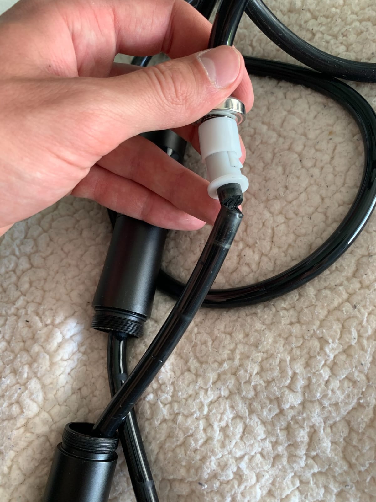 Weighted Jump Rope for Men Women - 1LB Heavy Jump Rope Weighted Skipping Rope for Adult Fitness Workouts Boxing Crossfit Cardio Weight-loss MMA, Non-Slip Aluminum Handles, Adjustable Length 9MM Solid PVC/Cotton Ropes customer photo 1