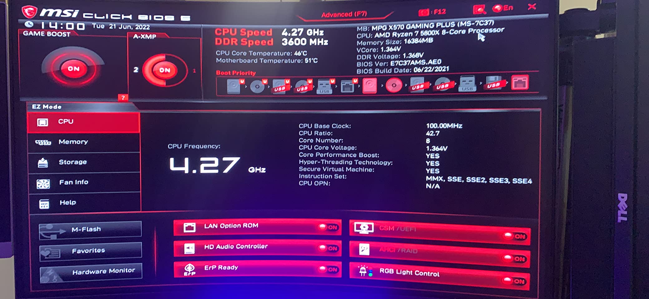 MSI MPG X570 Gaming Plus Motherboard (AMD AM4, PCIe 4.0, DDR4, SATA 6Gb/s, M.2, USB 3.2 Gen 2, HDMI, ATX) customer photo 2