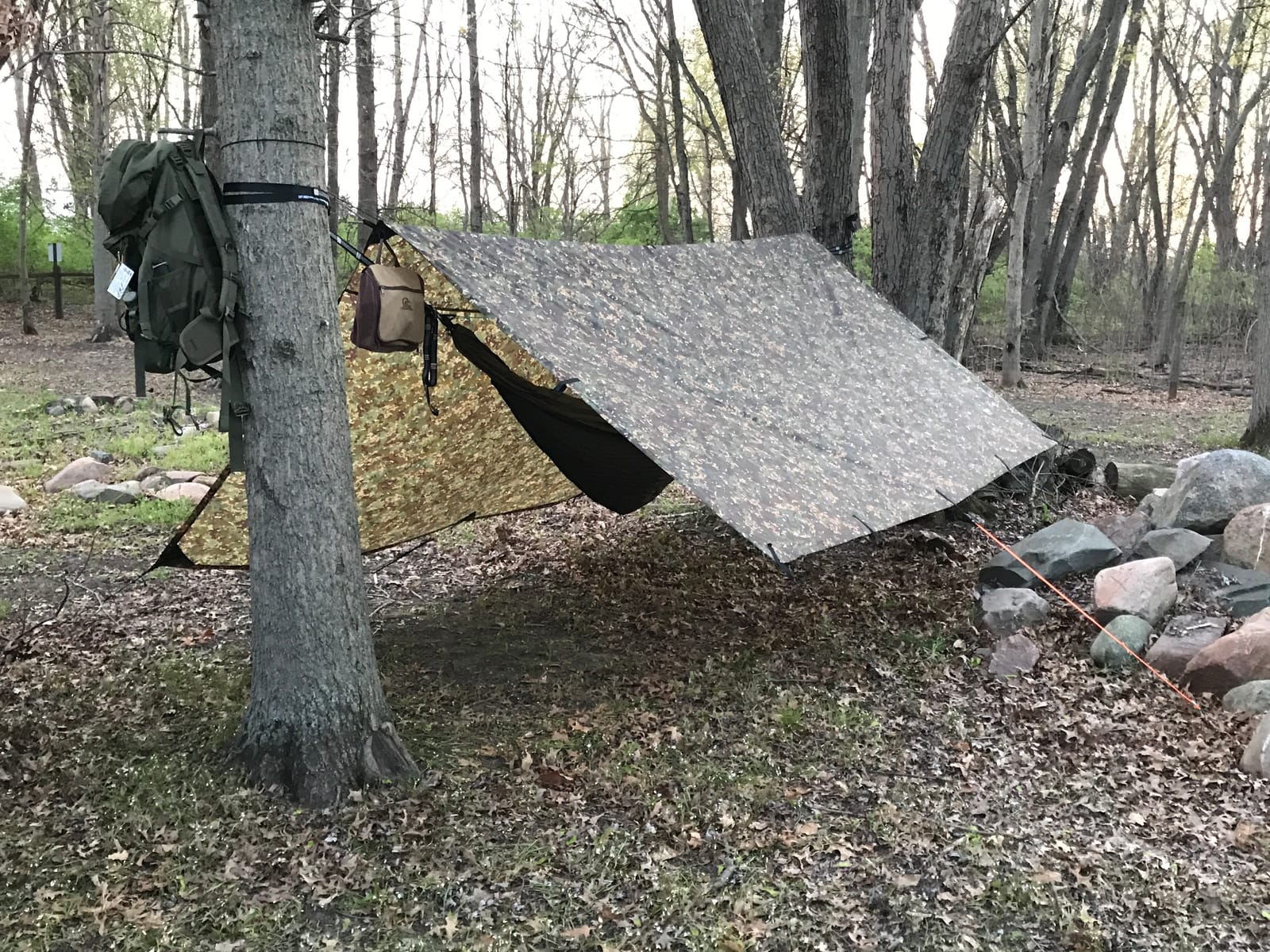 Camping Hammock with Mosquito Net and Rain Fly - Travel Hammock Bug Net - Hammock Tent for Outdoor Hiking Backpacking Travel Camping Accessories and Camping Gear… customer photo 1