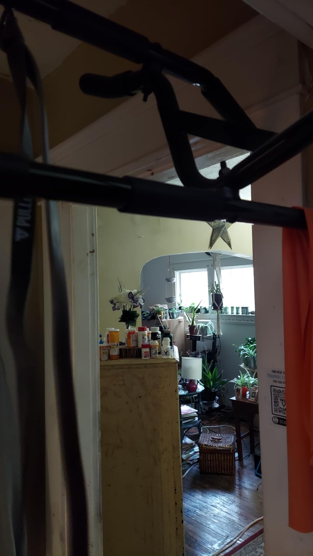 PULLUP & DIP Pull-up bar for door frames for hanging without screws and no slipping, professional door bar, pull-up bar with padded handles customer photo 2