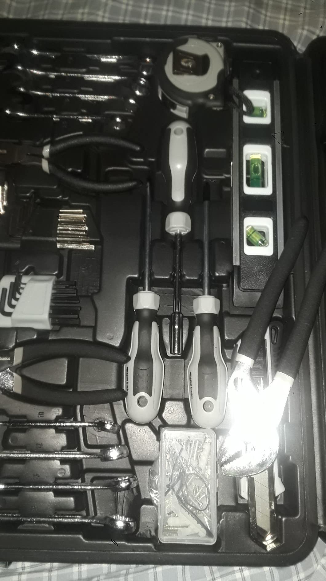 Amazon Basics 173-Piece General Household Hand Tool Set with Storage Case, Portable Tool Kit for Home Maintenance and Everyday Repairs customer photo 1