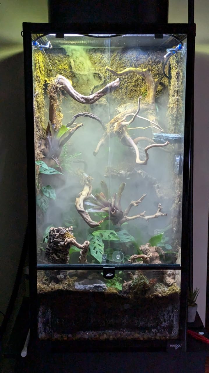 REPTI ZOO 4L Reptile Fogger Mister Tank, Terrariums Digital Tank Timing Humidifier Smart Touch Screen Adjustable Fogger for Reptiles Amphibians Herps customer photo 2