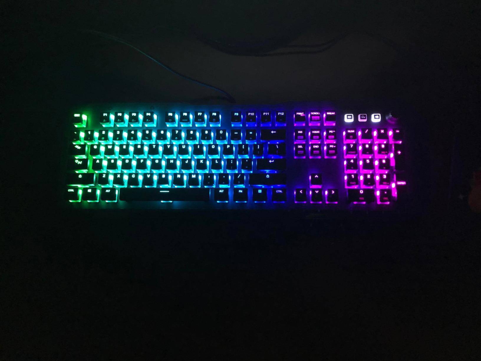 ROCCAT Vulcan 121 AIMO Linear Mechanical Titan Switch Full-size PC Gaming Keyboard with Per-key AIMO RGB Lighting, Anodized Aluminum Top Plate and Detachable Palm Rest – Black customer photo 1