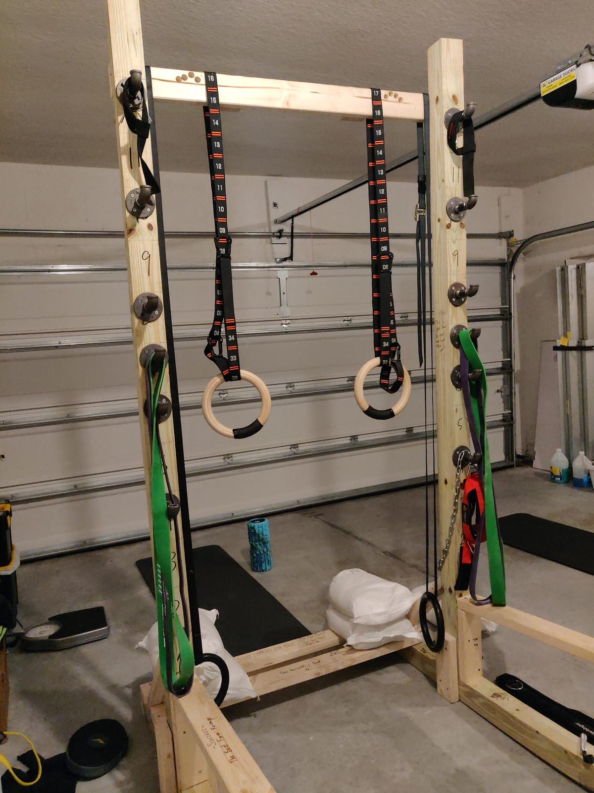 Gonex Wooden Gymnastic Rings with Adjustable Straps Olympic Pull Up Rings customer photo 1