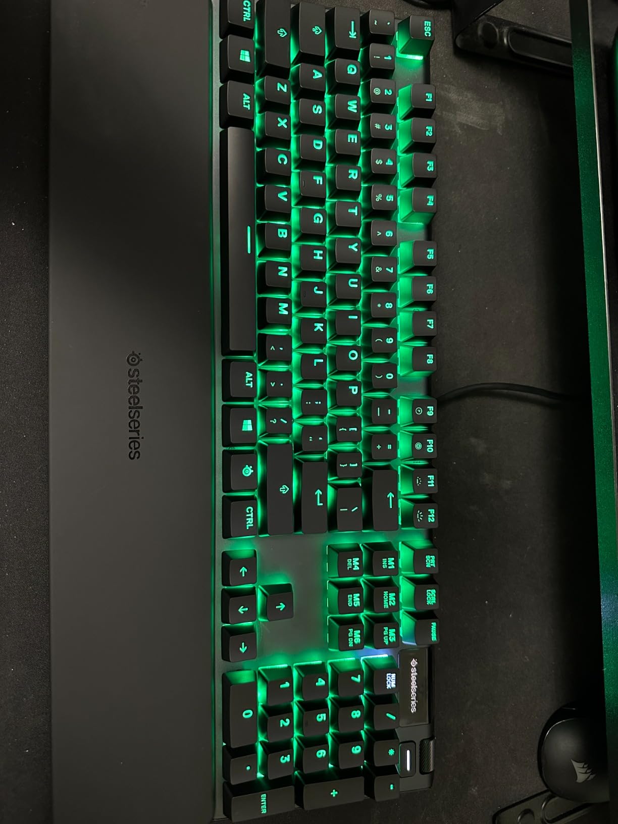 SteelSeries Apex 5 Hybrid Mechanical Gaming Keyboard - Per-Key RGB Illumination, Aircraft Grade Aluminum Alloy Frame, OLED Smart Display customer photo 2