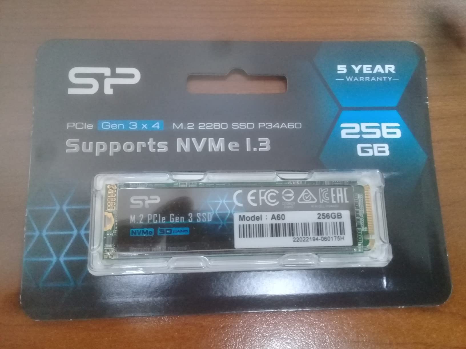 Silicon Power 256GB NVMe M.2 PCIe Gen3x4 2280 SSD (SP256GBP34A60M28) customer photo 2