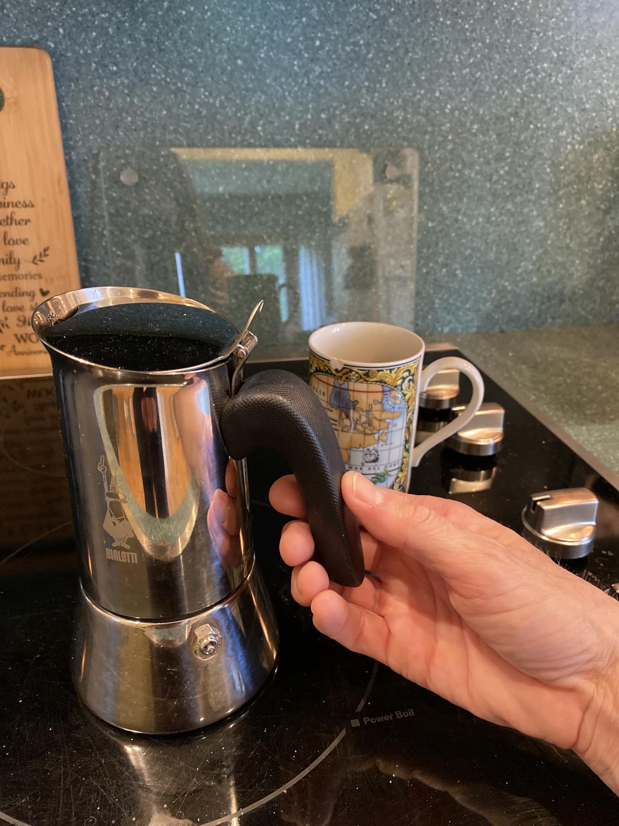Bialetti - Venus Induction, Stovetop Coffee Maker, Suitable for all Types of Hobs, Stainless Steel, 6 Cups (7.9 Oz), Silver customer photo 1