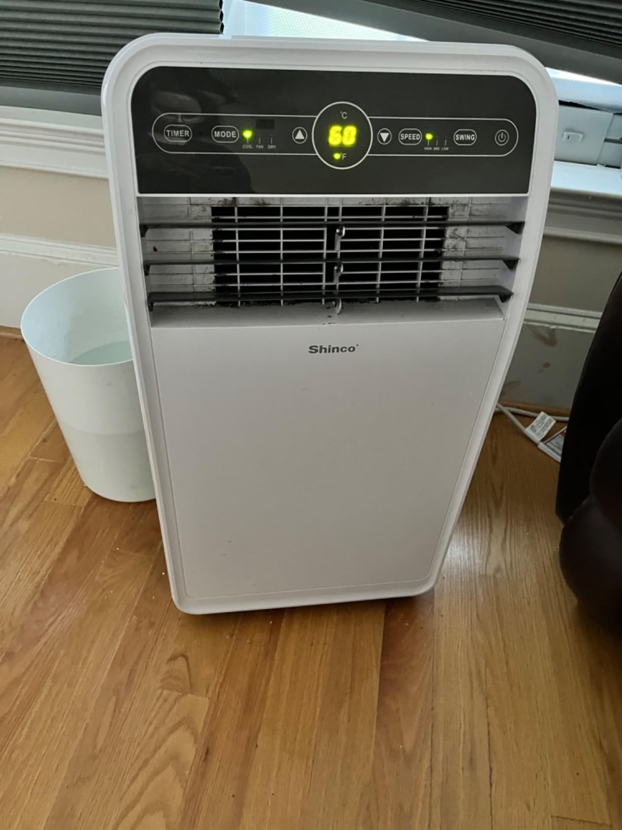 Shinco 12,000 BTU(7,500 BTU SACC) Portable Air Conditioner, Portable AC Unit with Built-in Cool, Dehumidifier&Fan Modes for Room up to 450 sq.ft, with Remote Control, 24 Hour Timer, Installation Kit customer photo 1