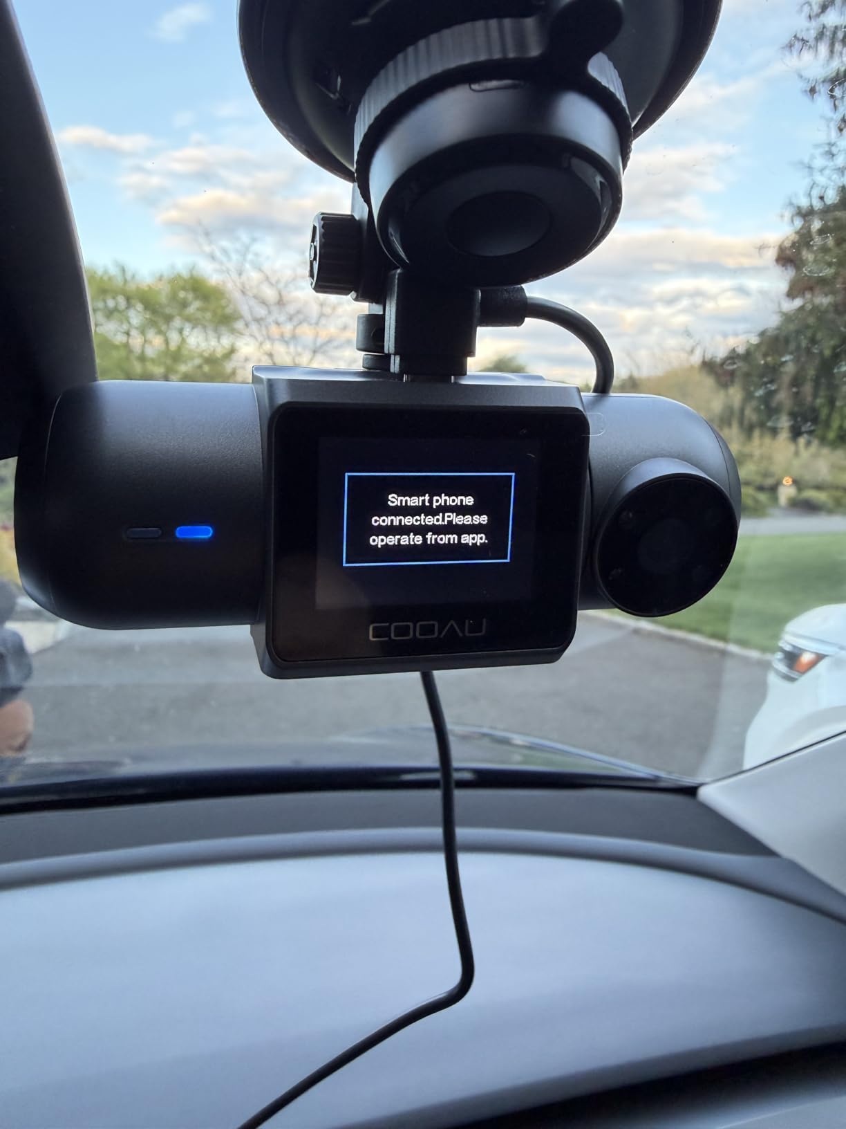 COOAU D30S 4K Dash Cam with GPS Wi-Fi, Front and Inside Dual 2.5K 1080P, Uber Car Camera with Infrared Night Vision, Supercapacitor, 4 IR LEDs, G-Sensor, Parking Mode, Loop Recording customer photo 1