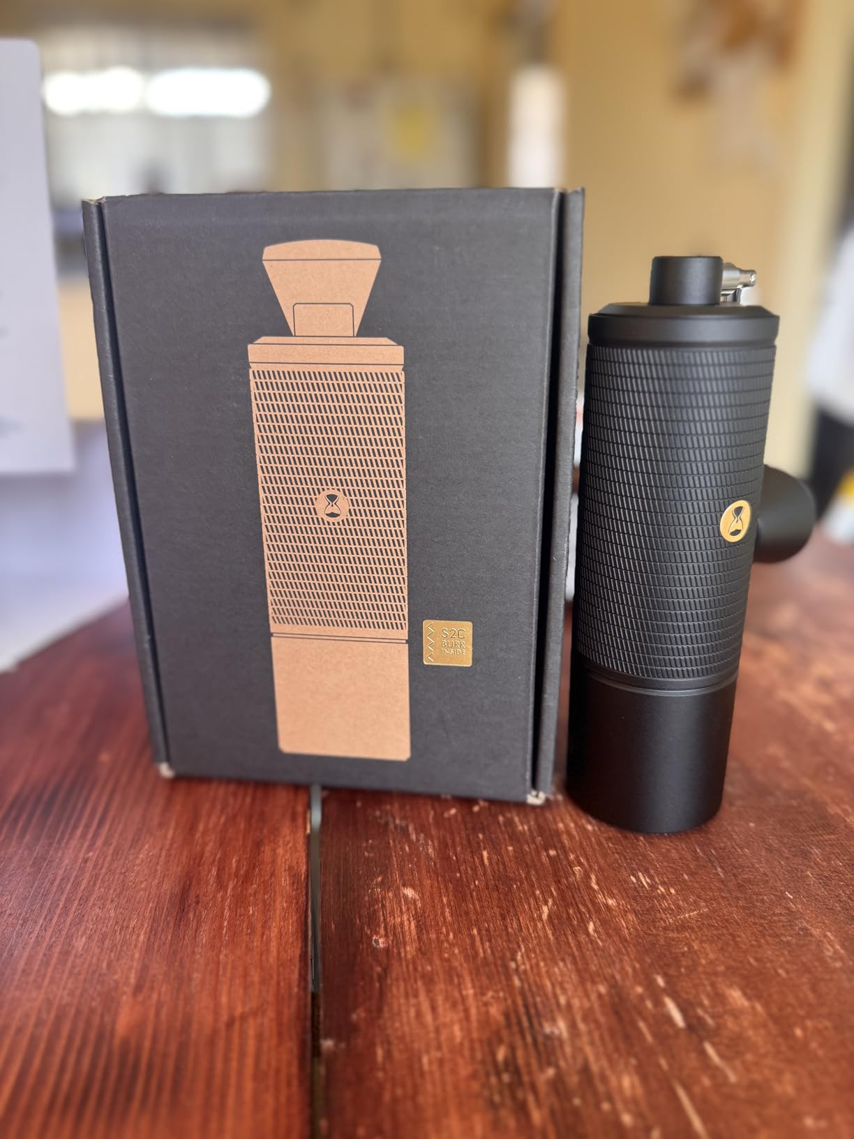 TIMEMORE Chestnut C2 Manual Coffee Grinder Capacity 25g with CNC Stainless Steel Tapered Burr - Internal Adjustable Setting, Double Bearing Positioning, French Press Coffee for Hand Grinder Gift customer photo 2