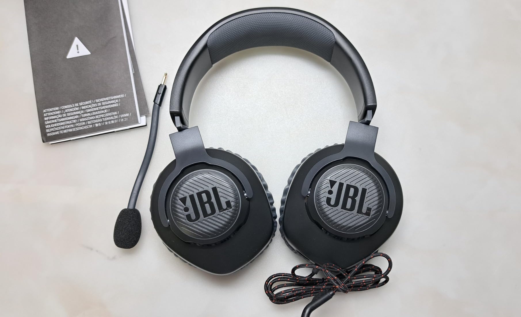 JBL Quantum 100 - Wired Over-Ear Gaming Headphones - Black, Large customer photo 1