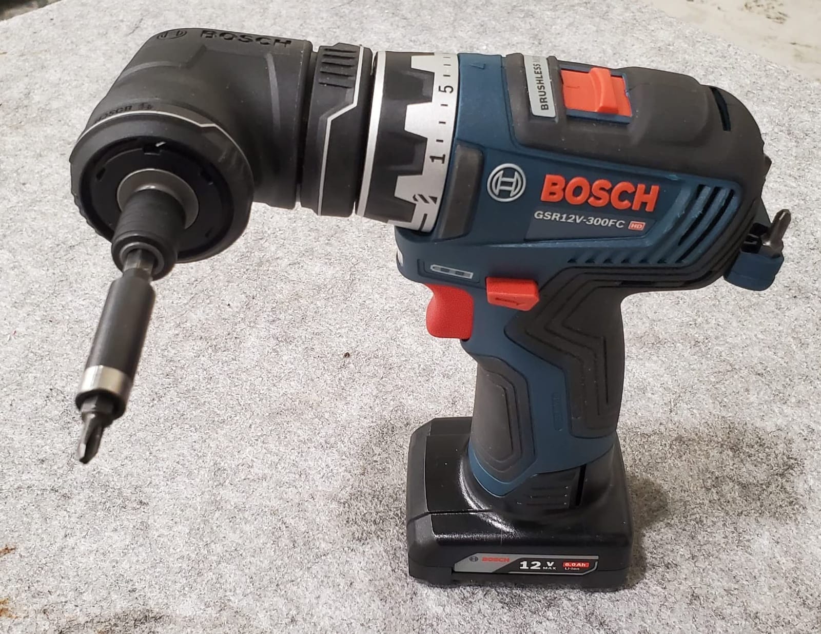 BOSCH GSR12V-300FCB22 12V Max Drill/Driver with 5-In-1 FlexiClick System with (2) 2.0 Ah Batteries customer photo 2
