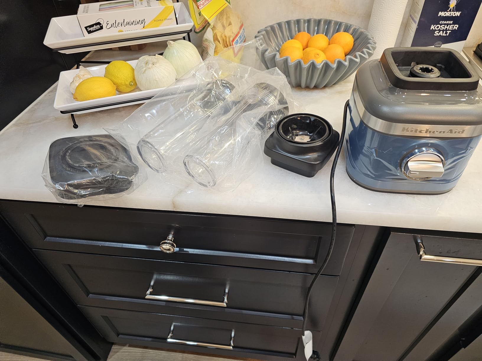 KitchenAid K150 3 Speed Ice Crushing Blender with 2 Personal Blender Jars - KSB1332Y - Matte Charcoal Grey customer photo 2