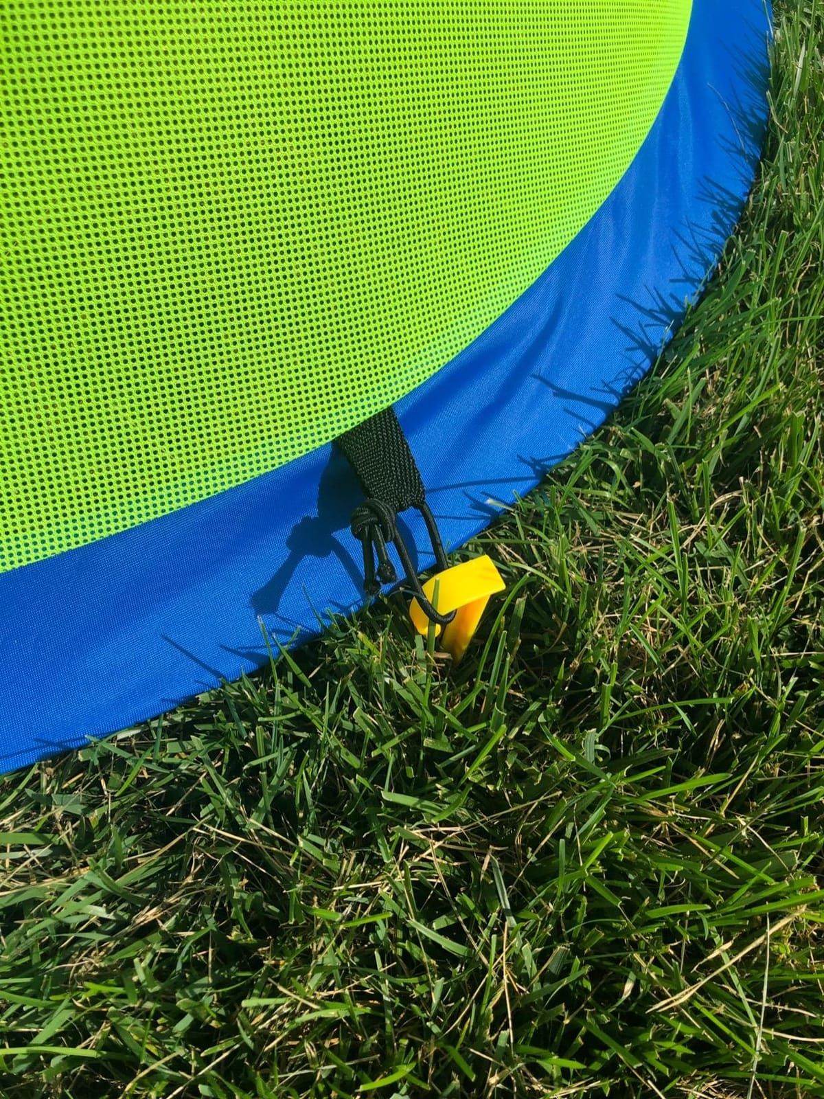Poray Soccer Goal for Kid Easy-up Set of Two Portable Soccer Net 210D Oxford with 8 Field Marker Cones Extra Stakes Fun for Backyard and Soccer Training customer photo 1