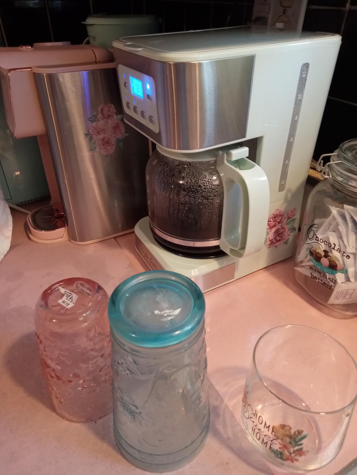 Taylor Swoden 12-Cup Programmable Coffee Maker, Black & Stainless Steel customer photo 1