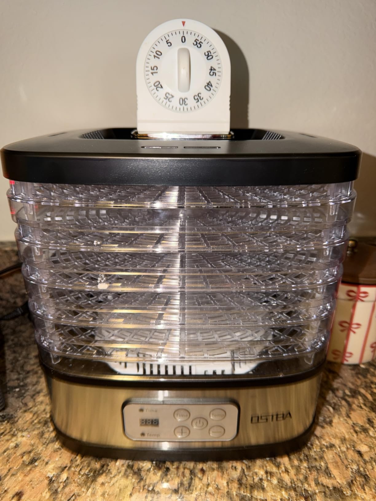 OSTBA Food Dehydrator, 5 Trays, 240W Dryer for Jerky, Fruit & Snacks customer photo 2