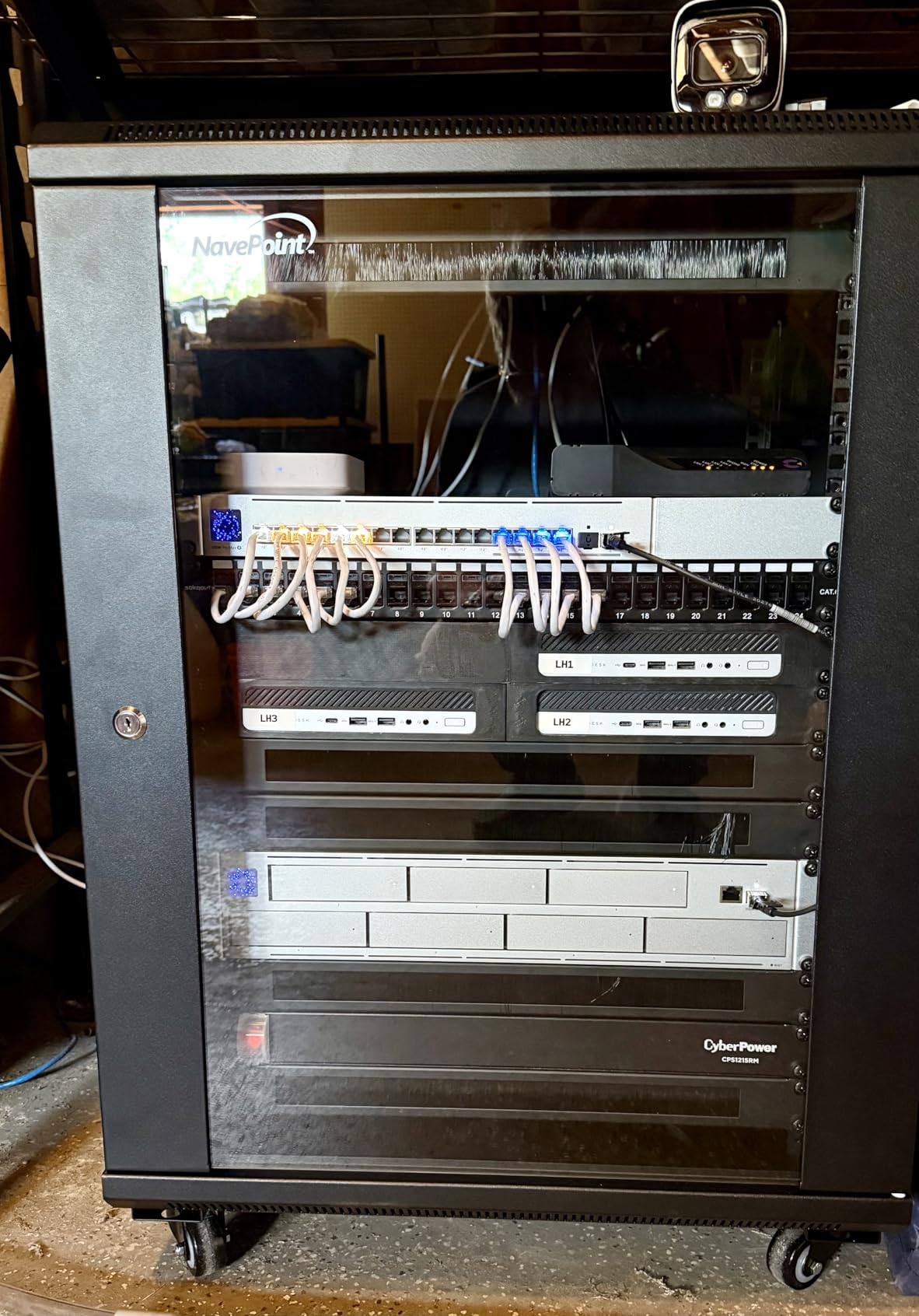 5 Pack 1U Brush Cable Manager Panel Horizontal Rack Mount customer photo 1