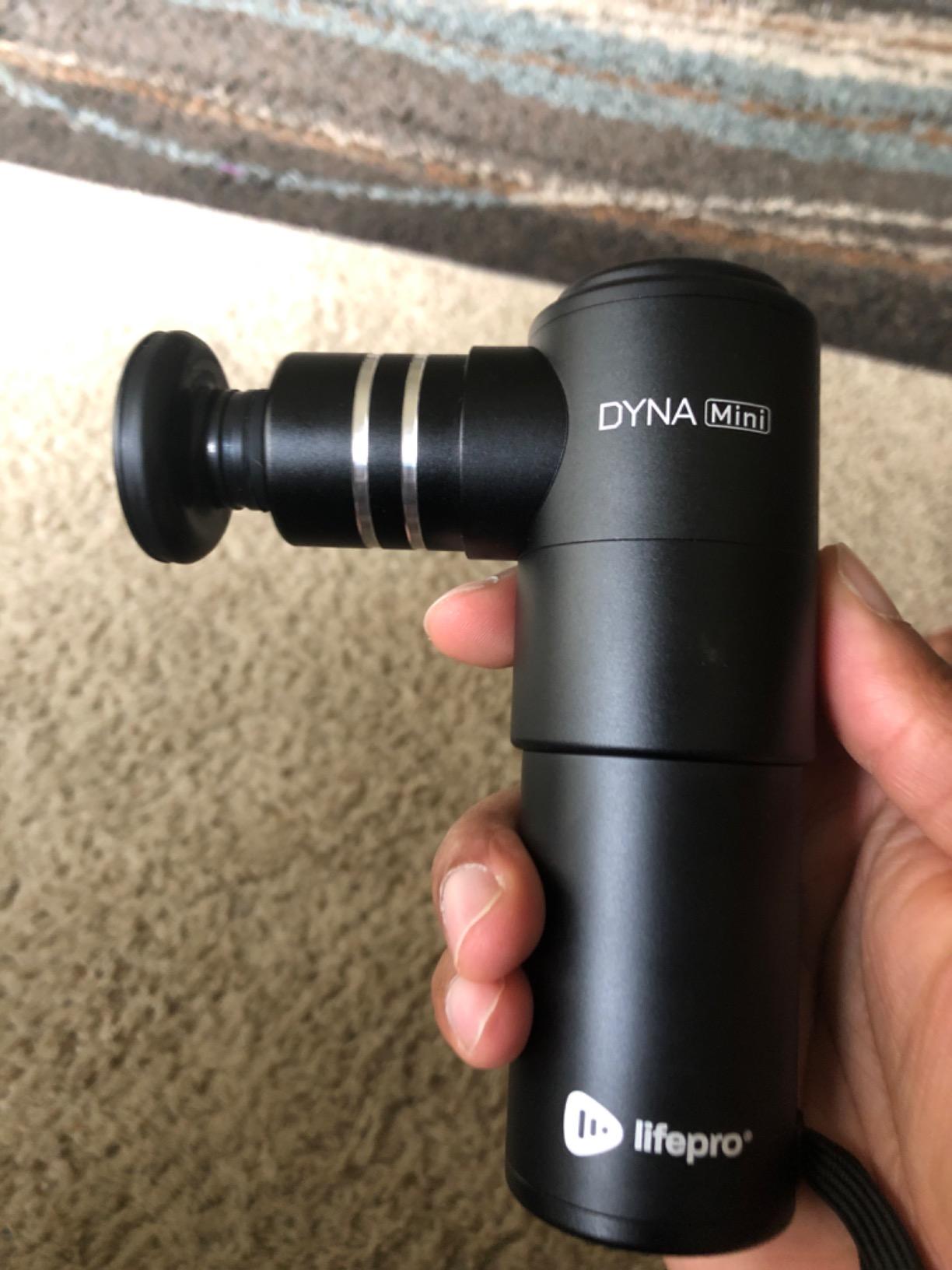 Lifepro Dyna Mini Percussion Travel Massage Gun with 4 Speeds, USB-C & Case customer photo 2