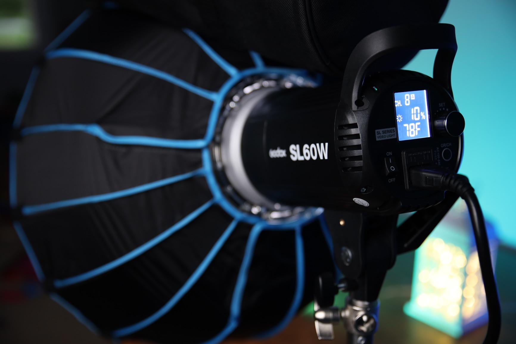 Godox SL-60W Kit with Softbox and 2.8M Stainless Steel Light Stand LED Video Light 5600K Studio Continuous Lamp Bowens Mount Wirelessly Adjust Photo Lights for YouTube, Wedding, Outdoor Shooting customer photo 2