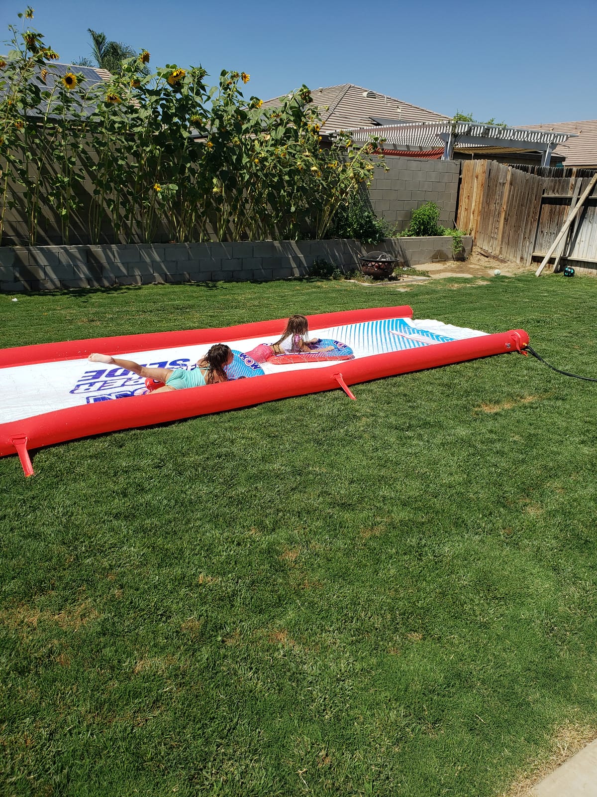 Wow Sports Super Inflatable Lawn Water Slide - 25 ft - Zigzag Sprinklers customer photo 2