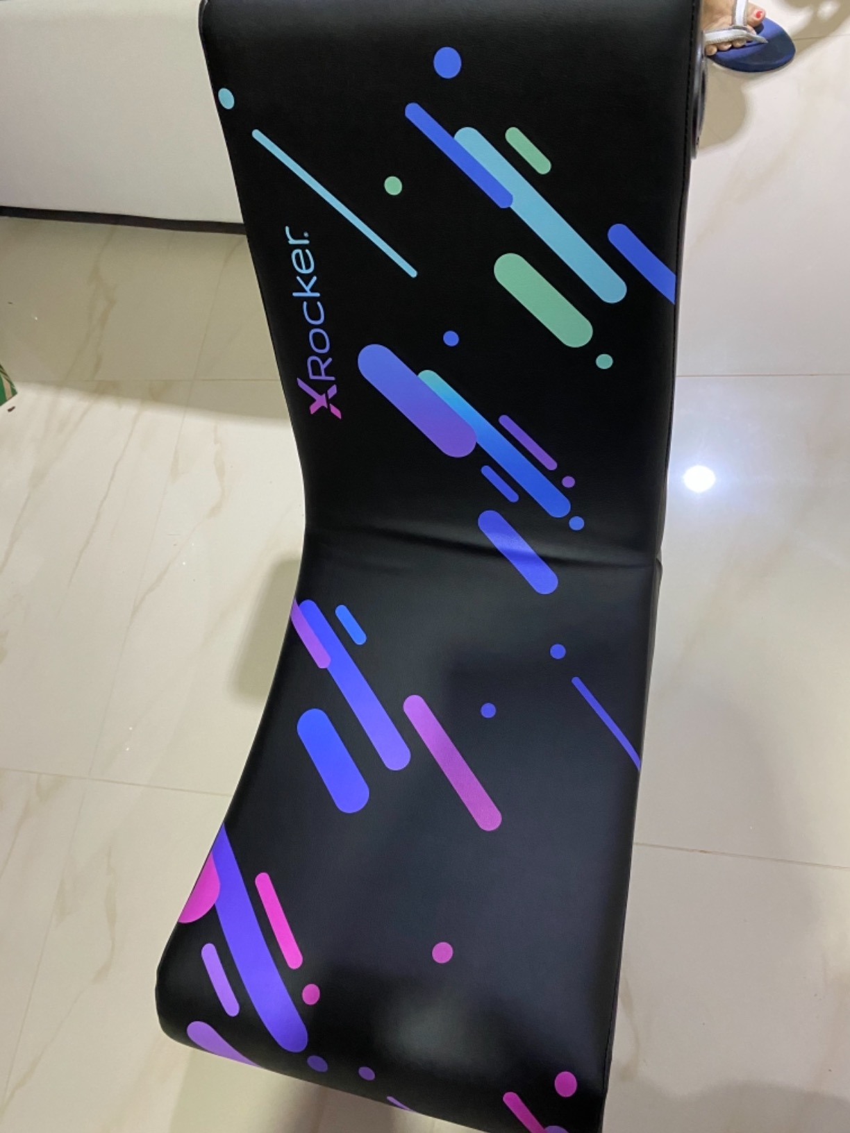 X Rocker Video Gaming Floor Rocker Chair, Built-in Audio, Foldable, for Gamers, Bedroom, or Game Room for Boys, Girls, Teens 5-17, Gifts for Gamers customer photo 1