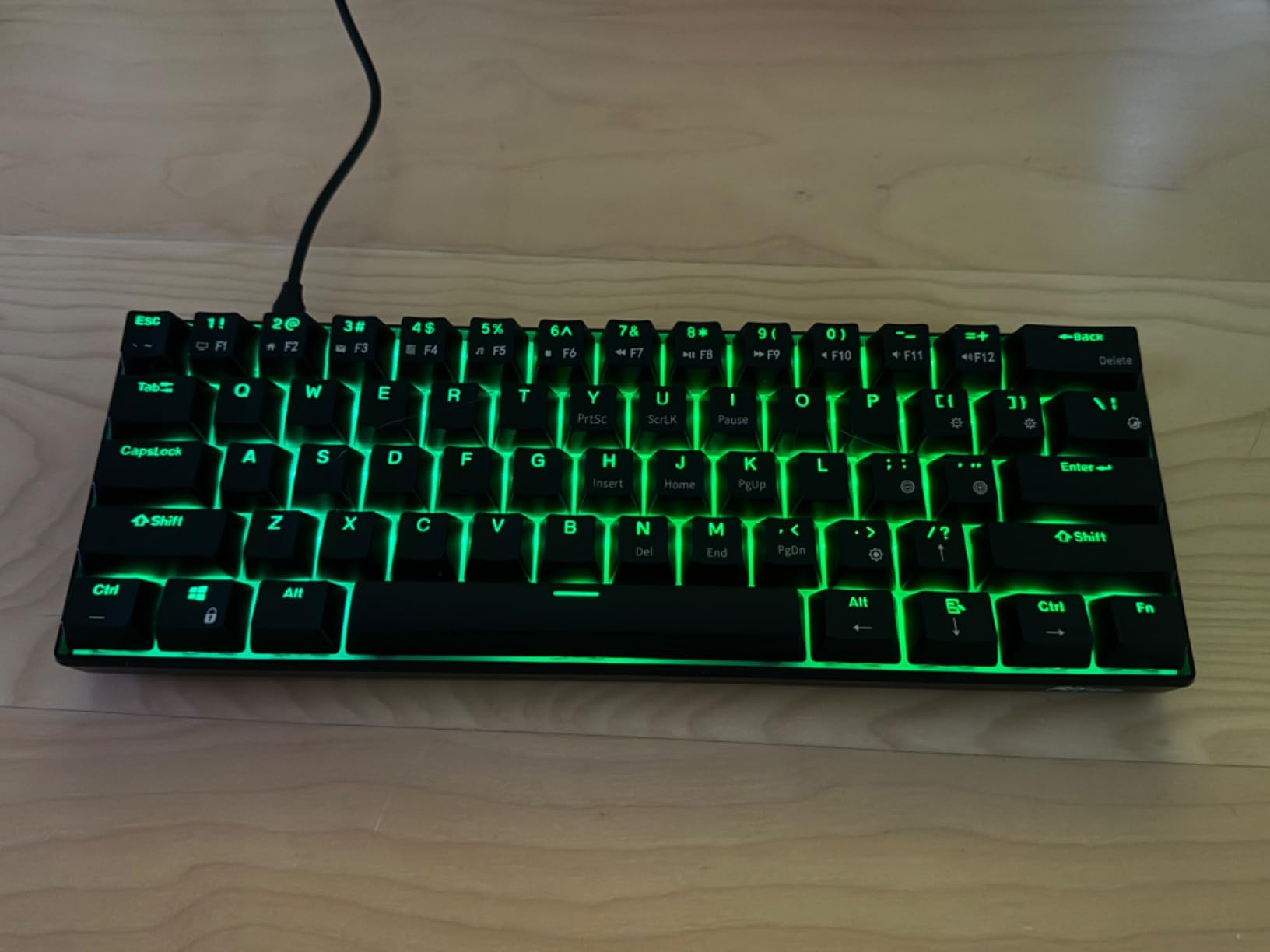 RK ROYAL KLUDGE RK61 Wired 60% Mechanical Gaming Keyboard Programmable QMK/VIA RGB Backlit 61 Keys Ultra-Compact Hot Swappable Brown Switch Black customer photo 2