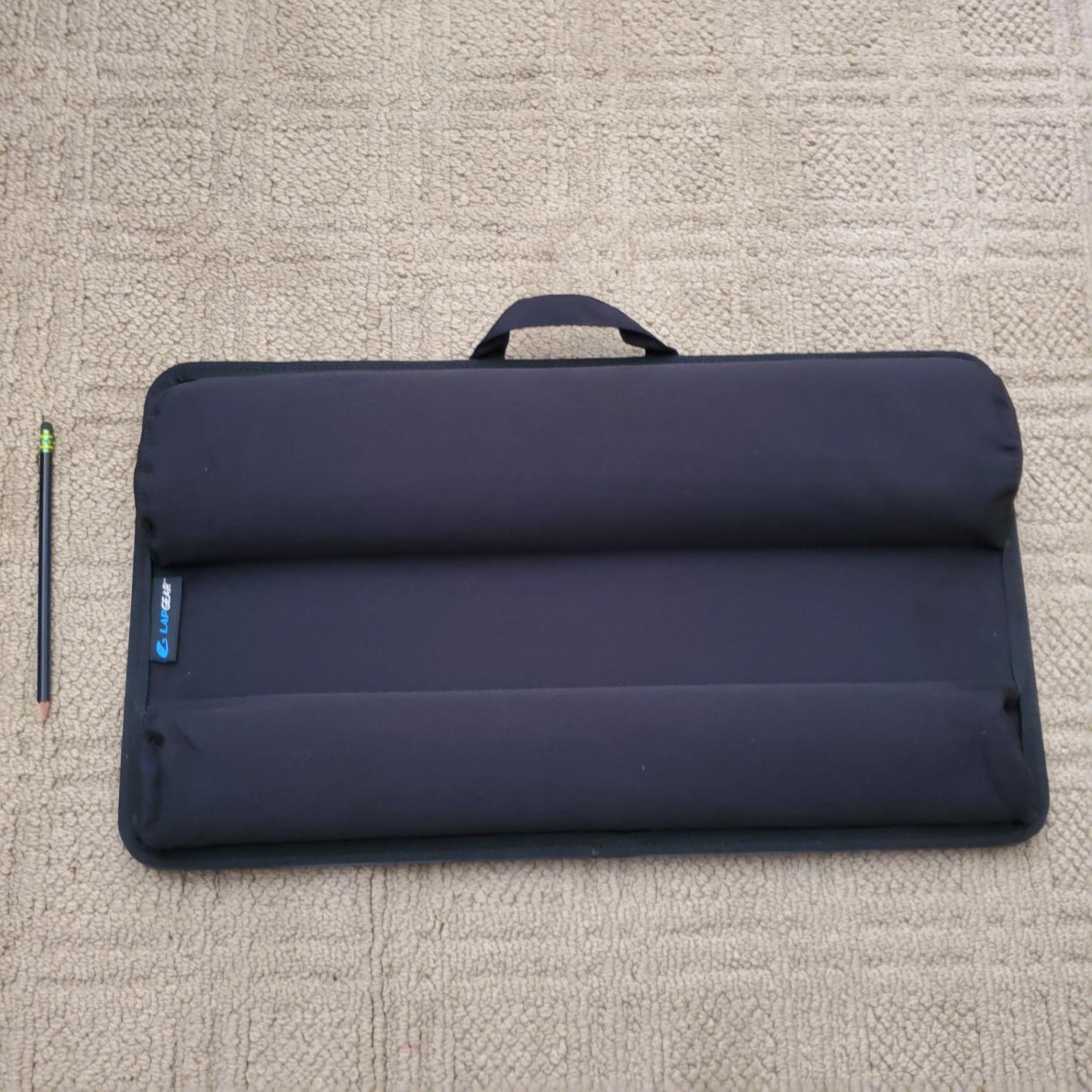 LAPGEAR Home Office Lap Desk – Oak Woodgrain, Fits 15.6” Laptops customer photo 1