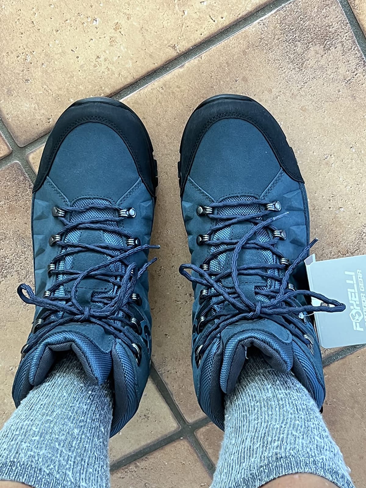 Foxelli Men’s Hiking Boots – Waterproof Breathable & Lightweight Suede Leather Hiking Boots for Men customer photo 2