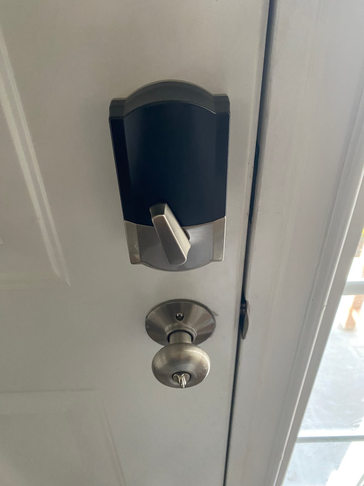 Schlage Encode Smart WiFi Deadbolt Lock with Century Trim, Matte Black | Keyless entry door lock, Touchscreen keypad, App control, Alexa, Google Home, Ring & Airbnb compatible, Certified security customer photo 2