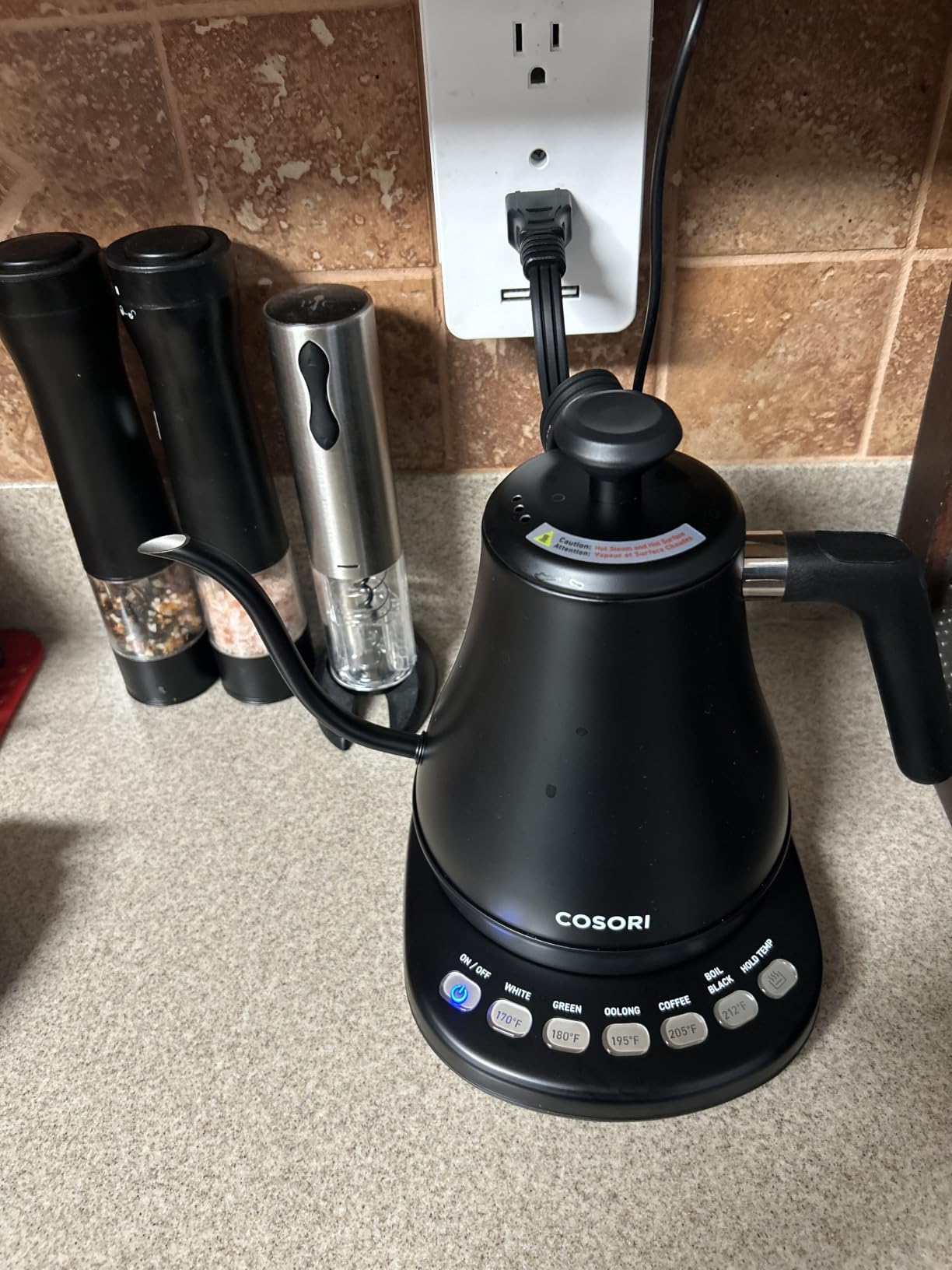 Cosori Smart Gooseneck Electric Kettle, App & Temperature Control, 0.8L | No Plastic Contact with Water, App Control, 4 Presets & Custom Temp (104-212°F), 60-Min Keep Warm, Pour Over Coffee & Tea customer photo 2