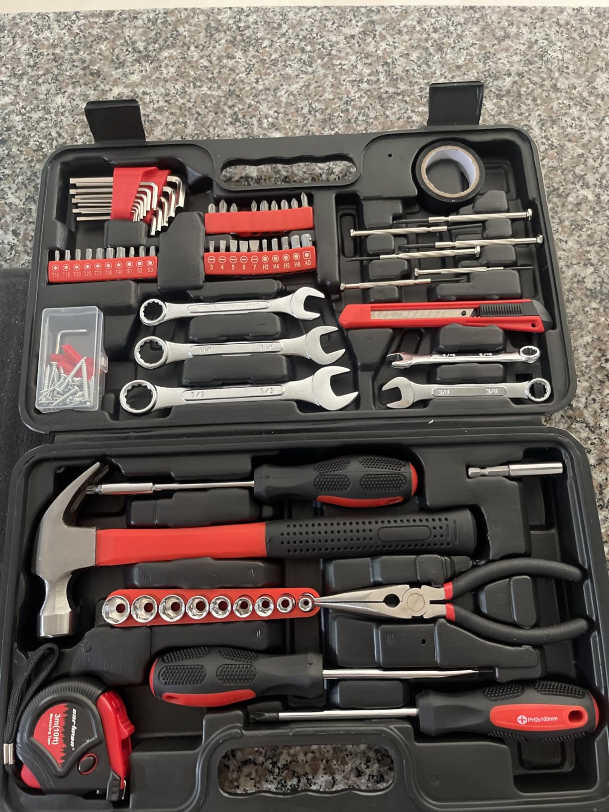 CARTMAN 148-Piece Automotive And Household Tool Set, Blue Repair Kit Case customer photo 1