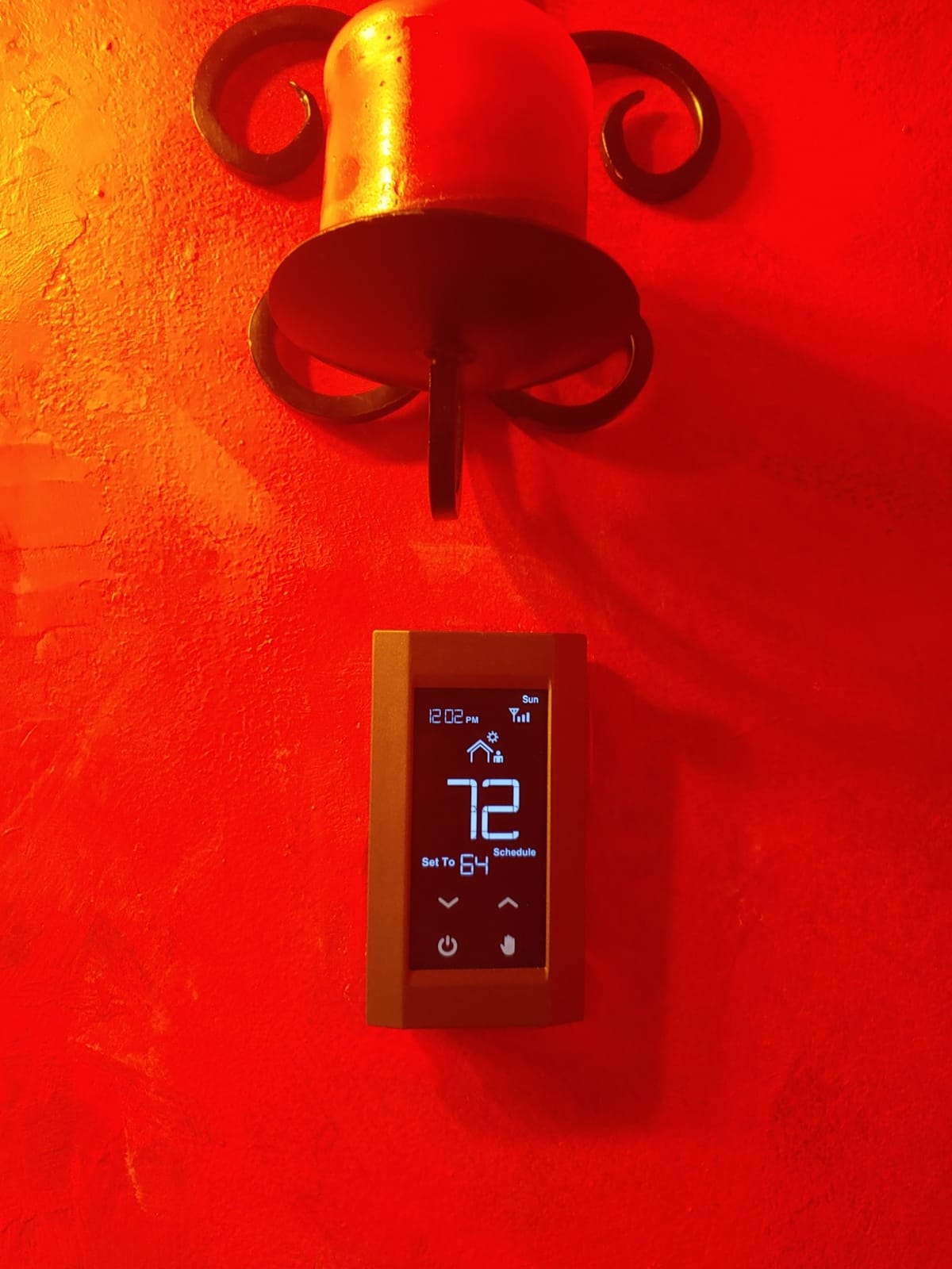 KING K902-B Hoot WiFi Line Voltage Smart Programmable Thermostat, 120/208/240V, Double Pole, 4-Wire, Black customer photo 2