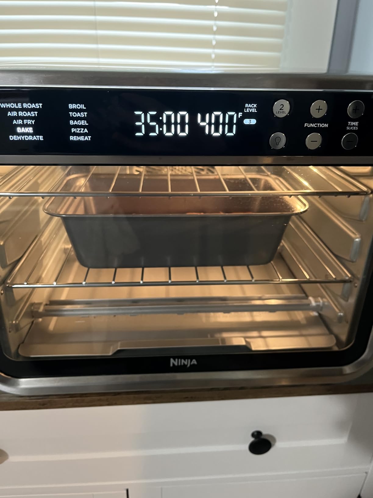Ninja Foodi XL Pro Air Fry Oven, 10-in-1, Stainless Steel, DT201, Fits 5 lb chicken, Air fry, roast, bake, broil, toast, dehydrate, reheat, pizza, 1800W customer photo 2