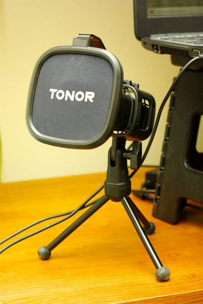 TONOR USB Microphone for PC, Cardioid Condenser Computer Mic with Tripod Stand, Pop Filter, Shock Mount for Gaming, Streaming, Podcasting, YouTube customer photo 2