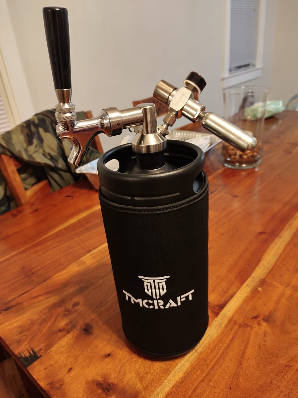 TMCRAFT 128oz Mini Keg Tap System, Stainless Steel Growler, Matte Black customer photo 1