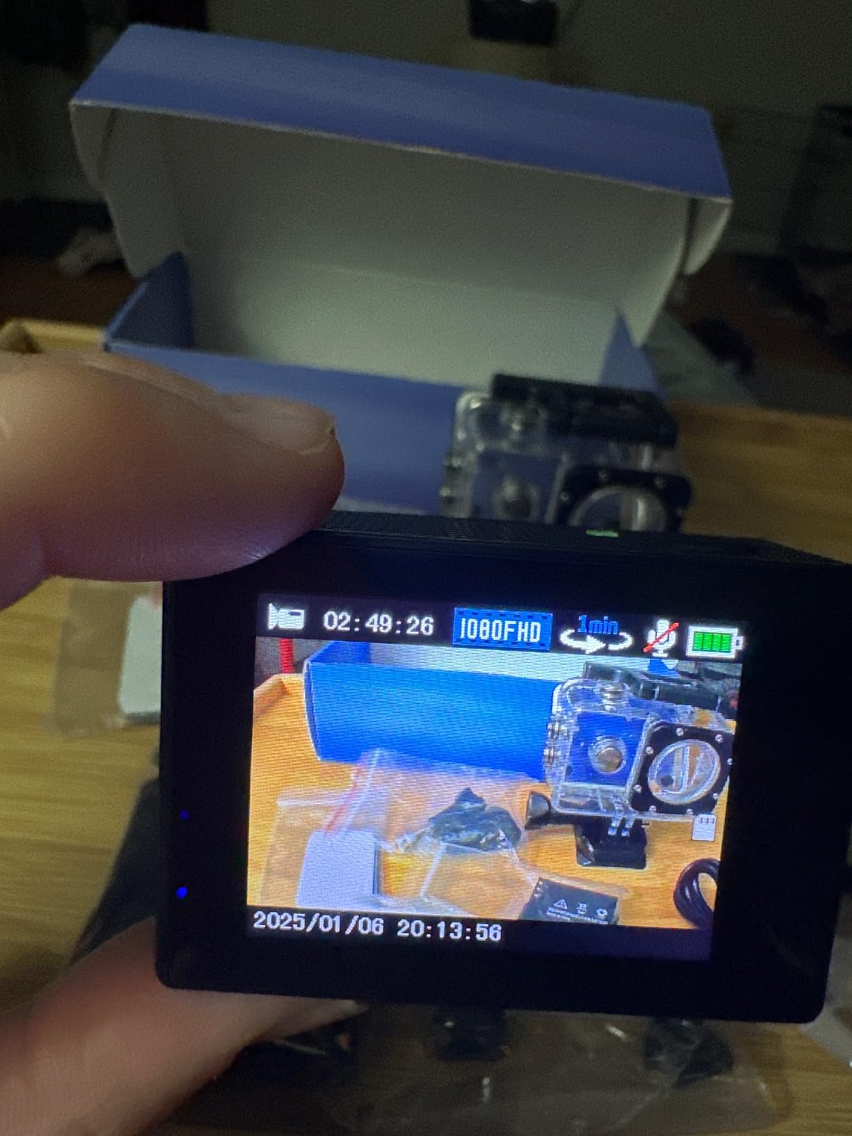 Action Camera FHD 1080P 12MP, 98FT/30M Underwater Waterproof Camera with 2 Batteries, Wide Angle Sports Camera with Accessories Kit Suitable for Helmet, Bicycle, etc. customer photo 1