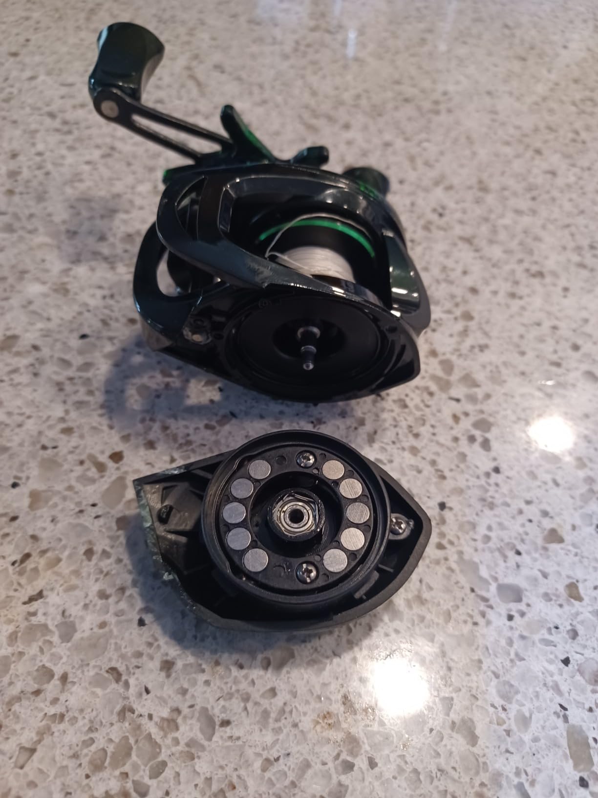 Fishing Baitcasting Reel, Baitcaster Fishing Reels with 18+1BB Stainless Steel Ball Bearings,Magnetic Braking System for Fishing Saltwater Freshwater, Available in 7.2:1 customer photo 1