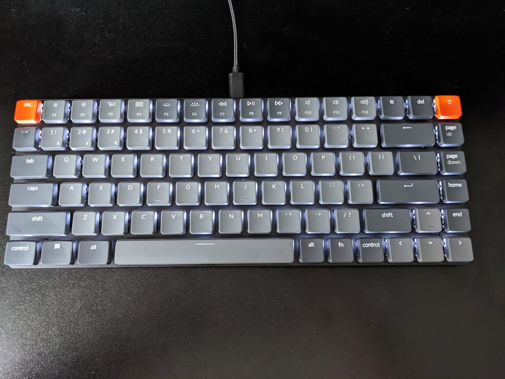 Keychron K3 Version 2 QMK 75% Wireless Low-Profile Mechanical Keyboard | Bluetooth 5.1 for 3 devices, USB-C wired, Keychron Launcher, White LED backlight, Brown switches, Compatible with Mac Windows customer photo 2