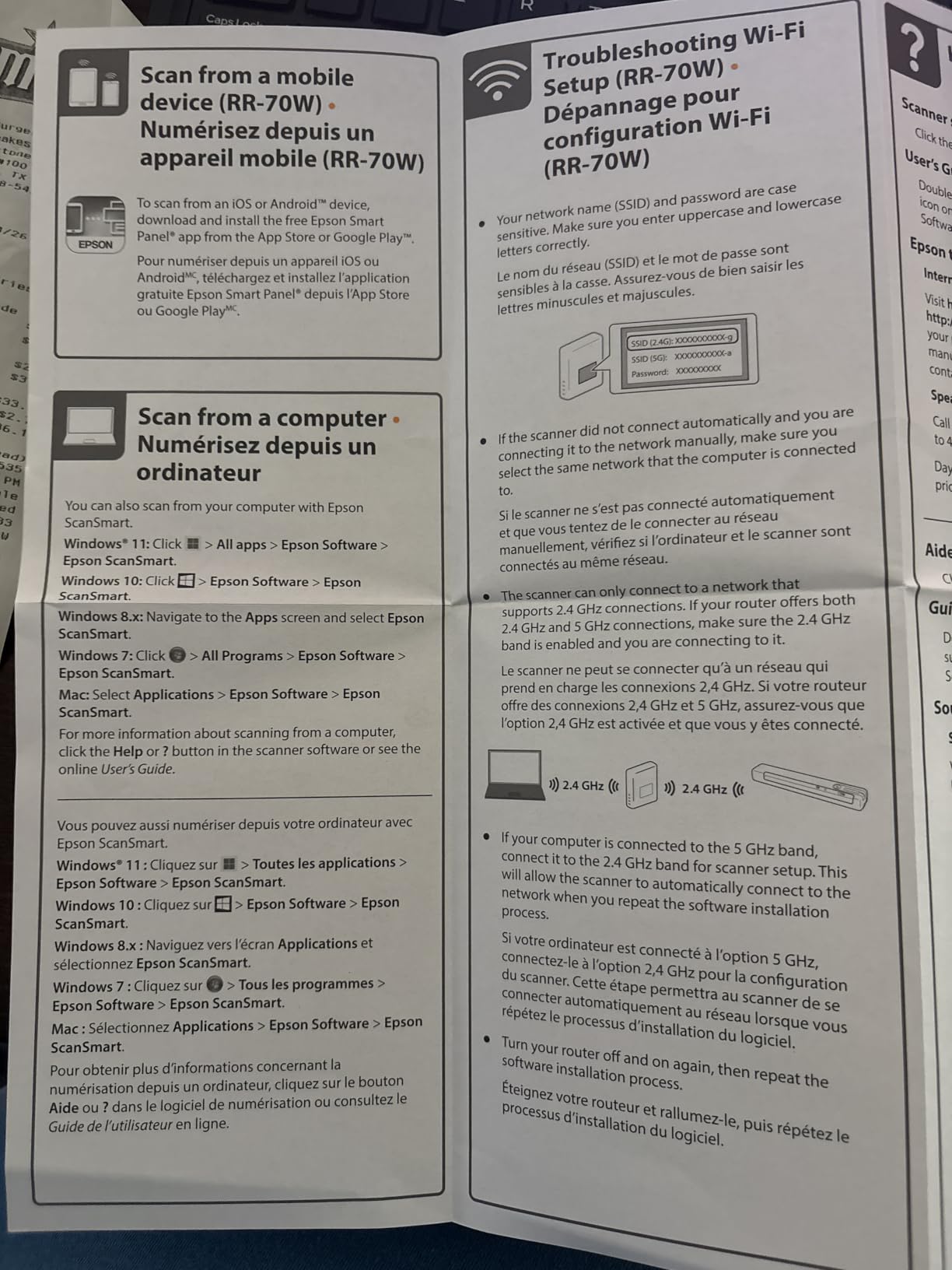 Epson RapidReceipt RR-60 Compact Mobile Document Scanner Receipt customer photo 1