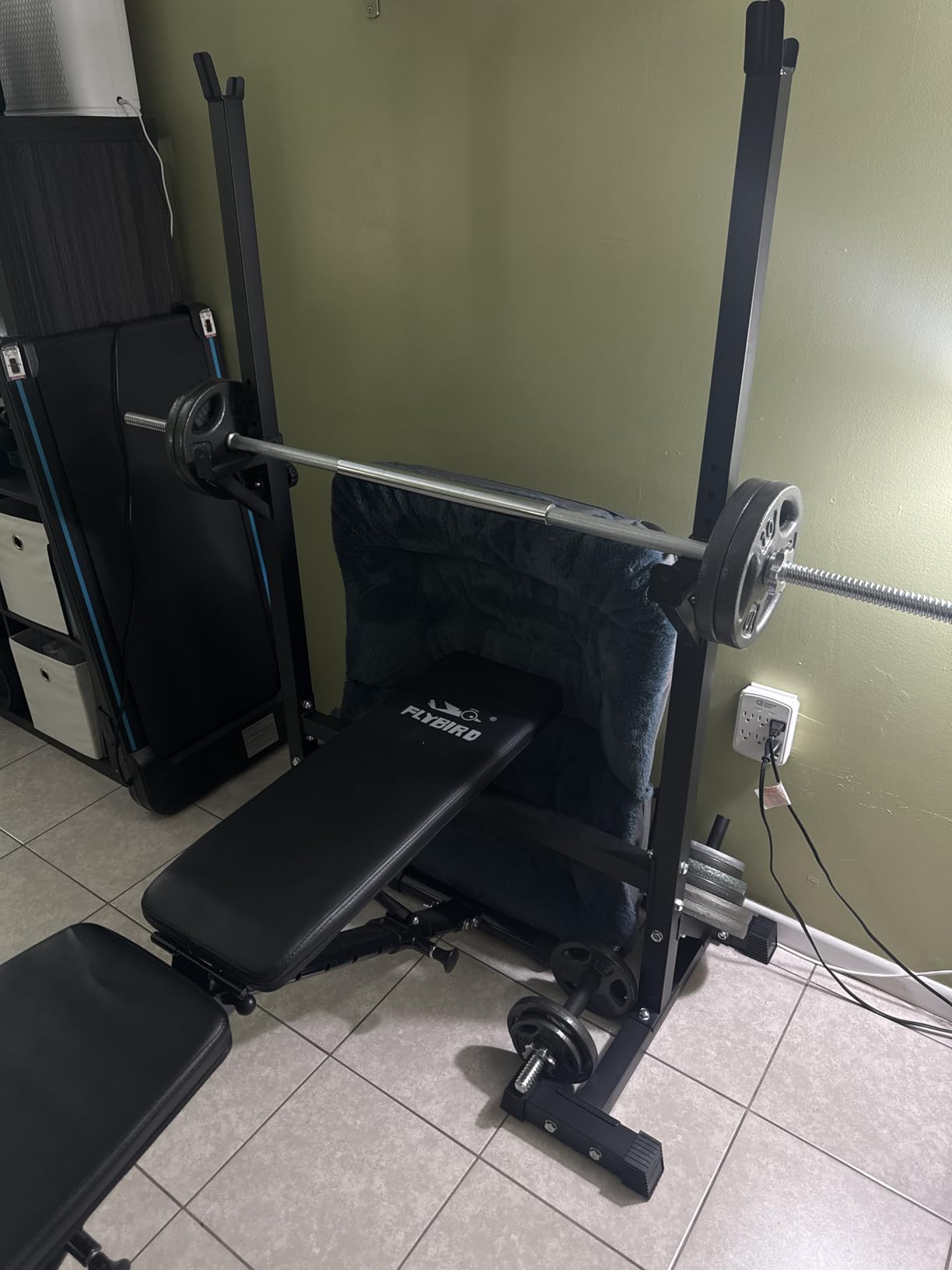 BangTong&Li Squat Rack Stand,Barbell Rack,Bench Press Rack Stand Home Gym Adjustable Weight Rack 550Lbs customer photo 1