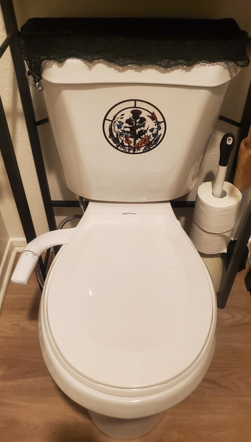 SAMODRA Ultra-Slim Hygienic Bidets Attachment for Existing Toilets - Adjustable Fresh Water Pressure Dual Nozzle (Frontal & Rear Wash) Easy to Install, Silver customer photo 1