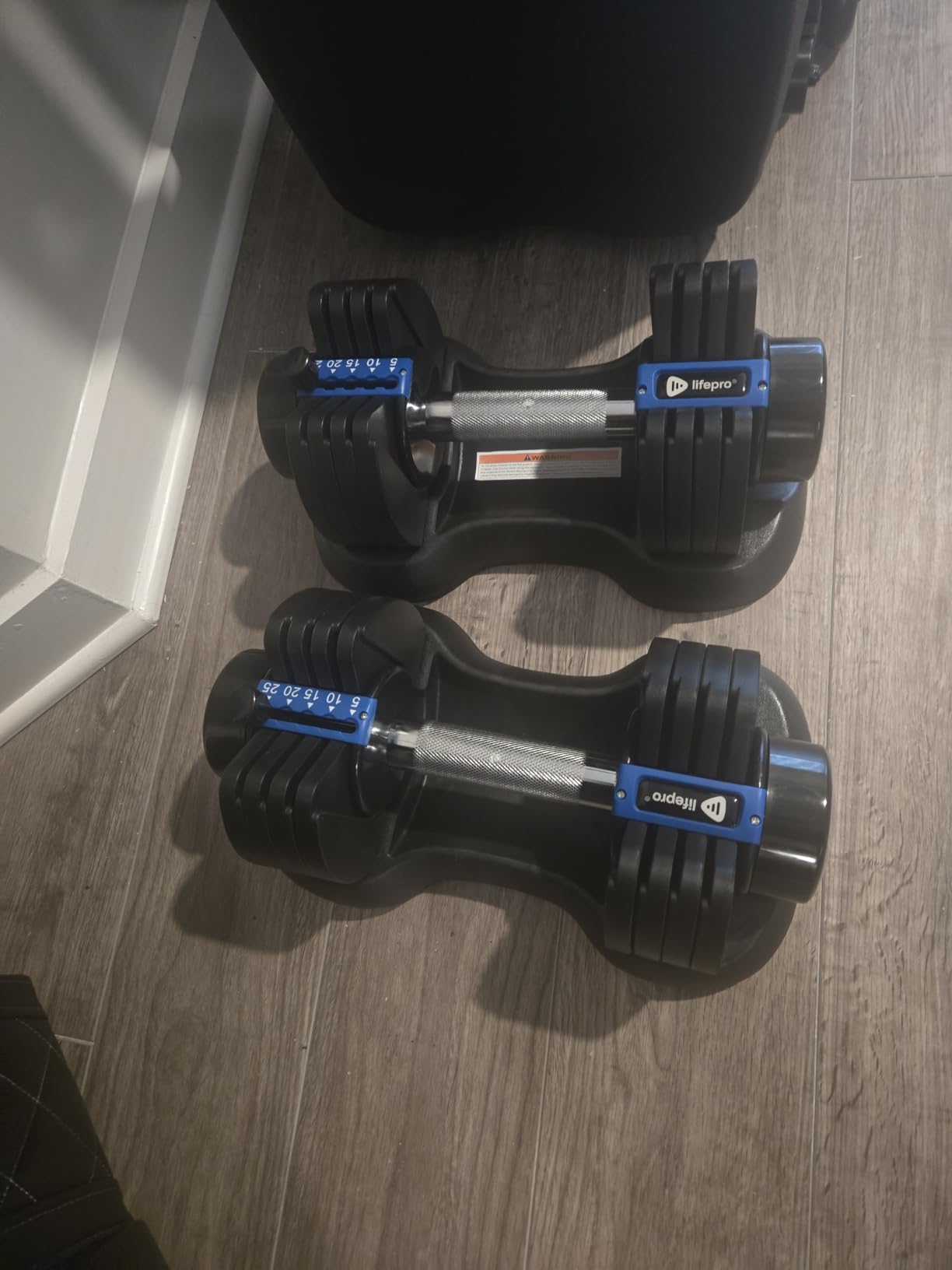 Lifepro Adjustable Dumbbells & Weights for Home Gym, Quick-Adjust customer photo 1