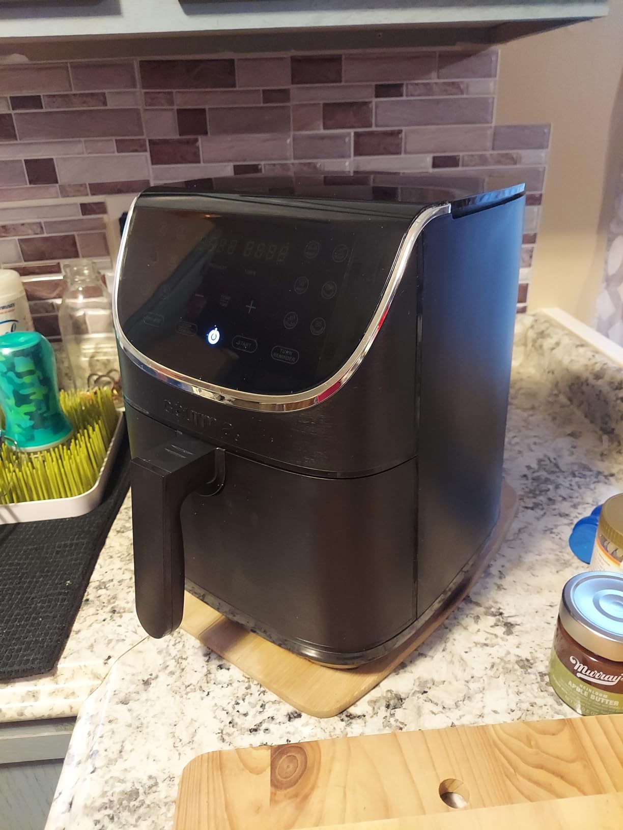 Gourmia Air Fryer - 7 Qt Large Capacity with LED Display, 12 One-Touch Presets, FryForce 360° Technology, Nonstick Dishwasher-Safe Basket & Crisper Tray, Black customer photo 1
