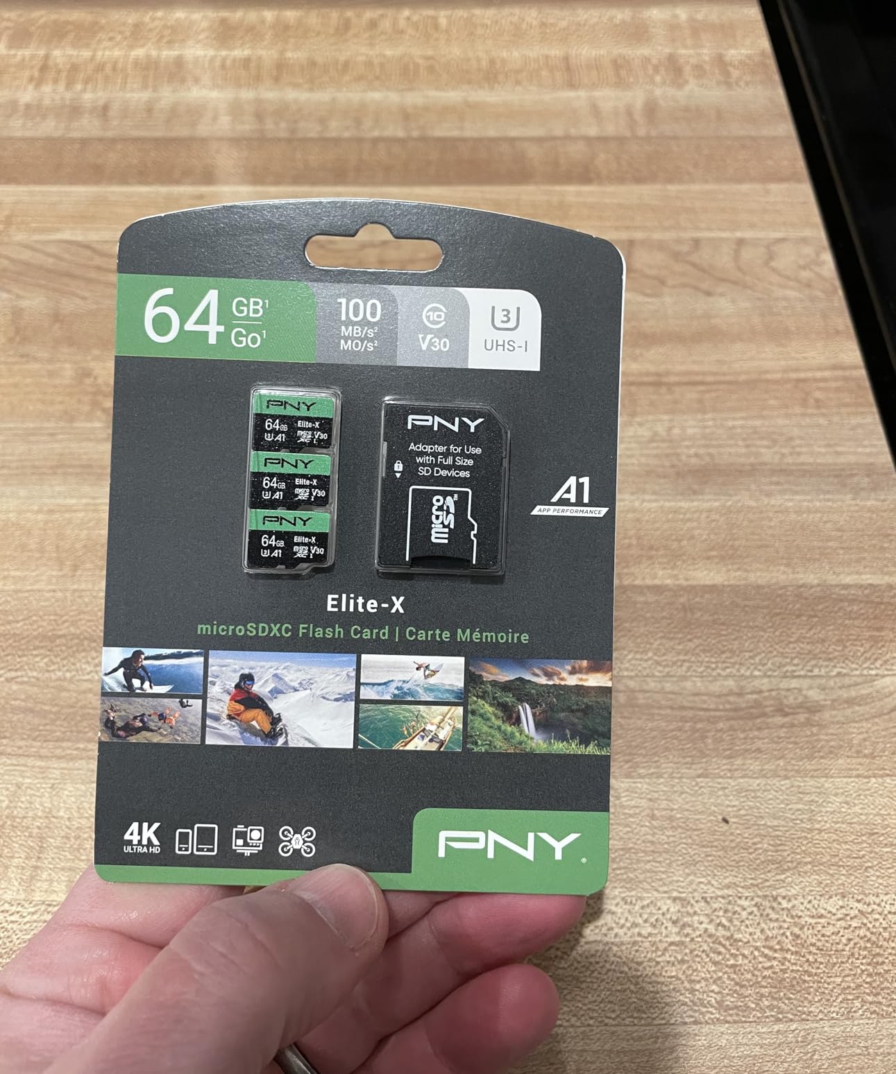 PNY 64GB Elite-X Class 10 U3 V30 A1 microSDXC Flash Memory Card 3-Pack | up to 100MB/s Read, UHS-I, 4K UHD customer photo 1
