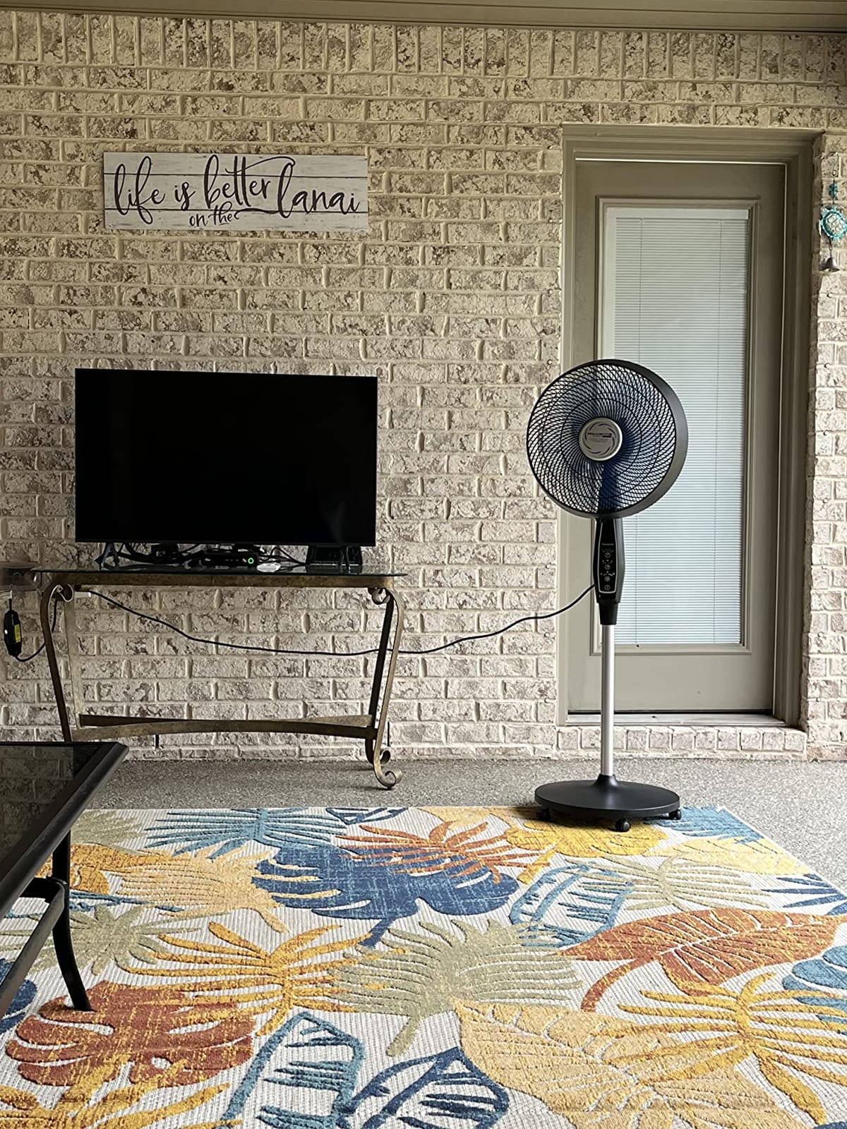 Rowenta, Pedestal Fan, Extreme Outdoor Fan with Remote, 65 Inches, Ultra Quiet Fan, Oscillating, Portable, 3 Speeds, Digital Control, Black, Ourdoor, VU4510 customer photo 1