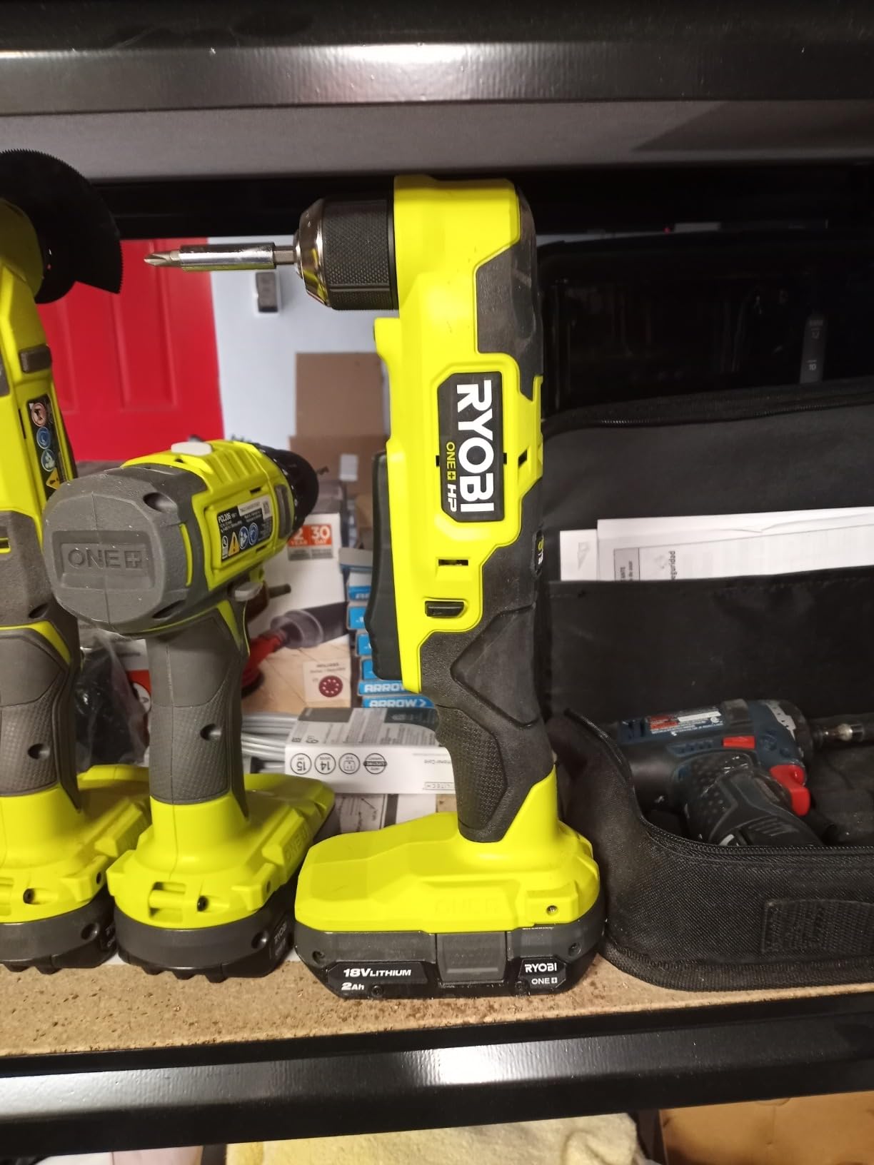 RYOBI ONE+ HP 18V Brushless Cordless Compact 3/8 in. Right Angle Drill (Tool Only) customer photo 2