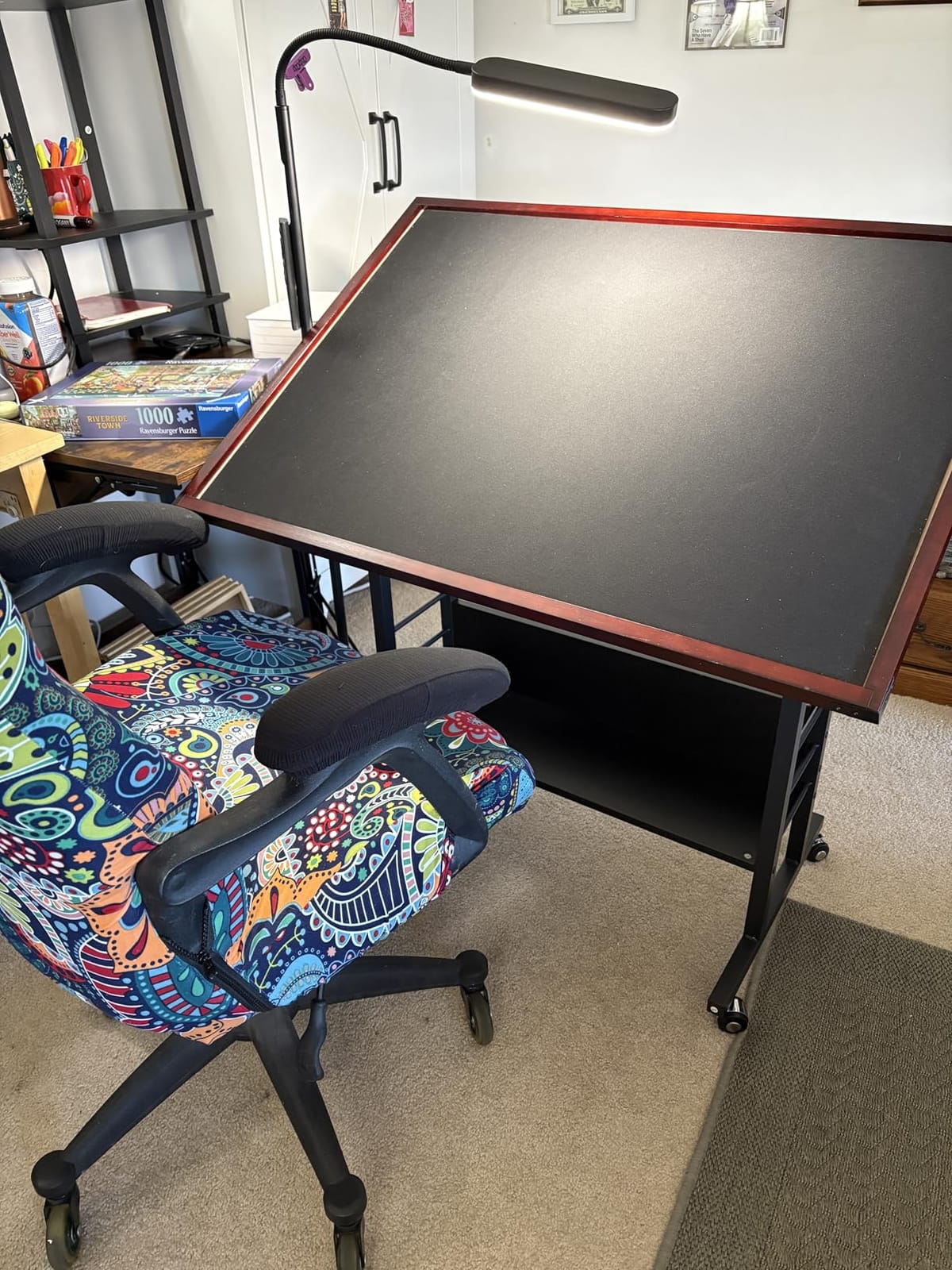 Becko US 1500 Piece Tilting Puzzle Table for Adults with Cover Mat customer photo 1